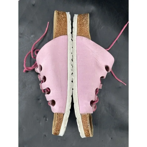 Women's‎ Birkenstock Novato Laced Pink Leather Sandals EU 37 US 6 - Picture 7 of 13